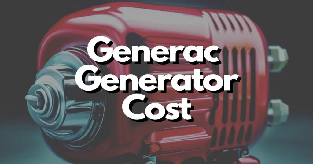 cost of new generac generator